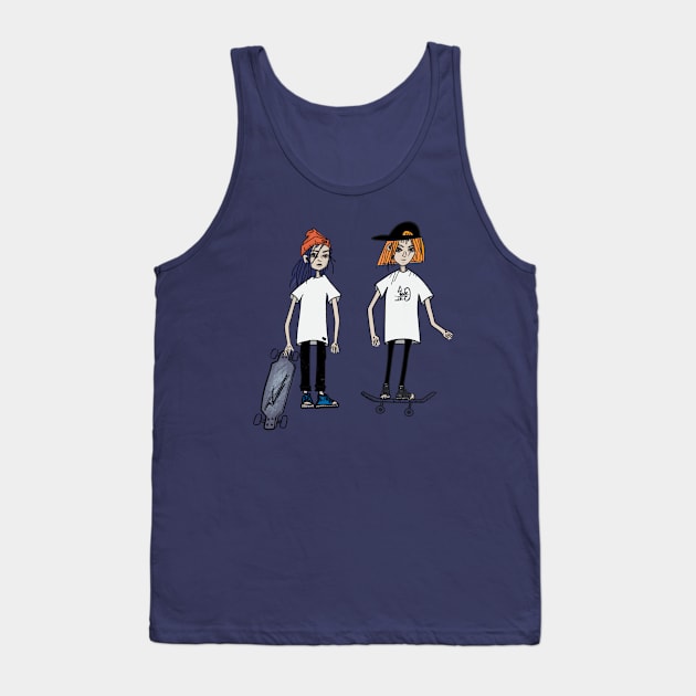 SKATE GIRLS Tank Top by ARTEMIDA